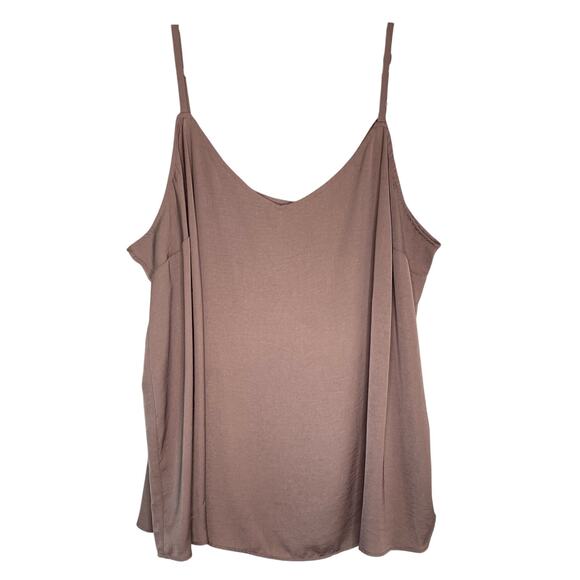 Torrid Brown Satin Tank Top 5 - Picture 1 of 11